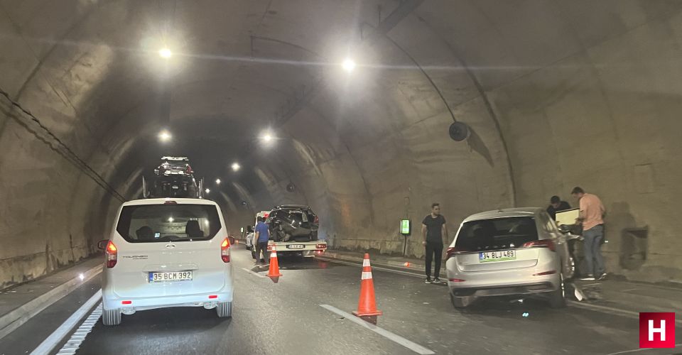 Sabuncubeli Tüneli’nde korkutan kaza