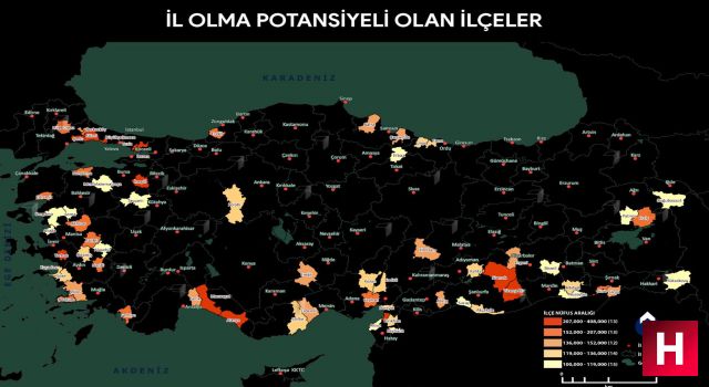 İl olma potansiyeli yüksek 67 ilçeden 4'ü Manisa'da