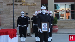 Manisa'da polis memuru Sarıtaş için tören düzenlendi