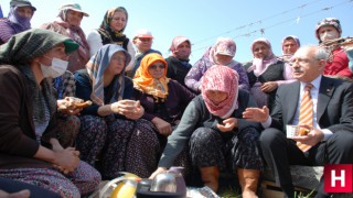 Kılıçdaroğlu Manisa'da kadın çiftçilerle buluştu, "Sabredin sandık gelecek"
