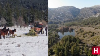 Geçen yıl karla kaplanan Spil, bu yıl kara hasret kaldı